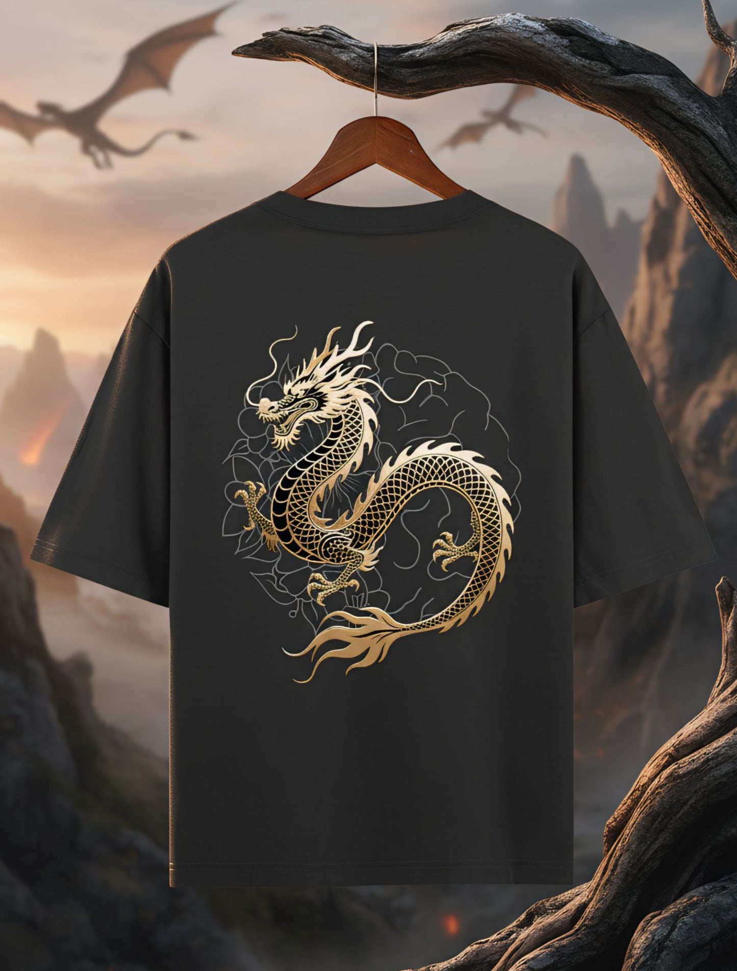 Dragon Fury Style Oversized T-shirt For Men & Women