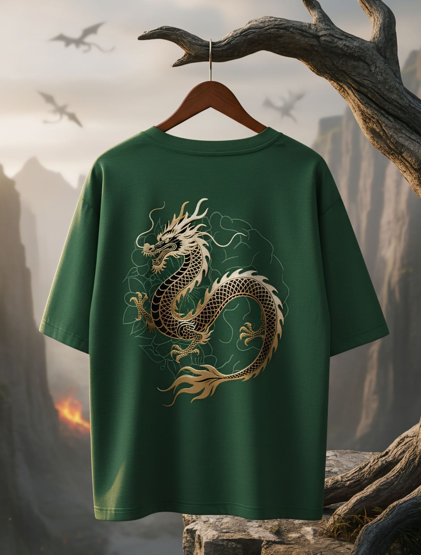 Dragon Fury Style Oversized T-shirt For Men & Women