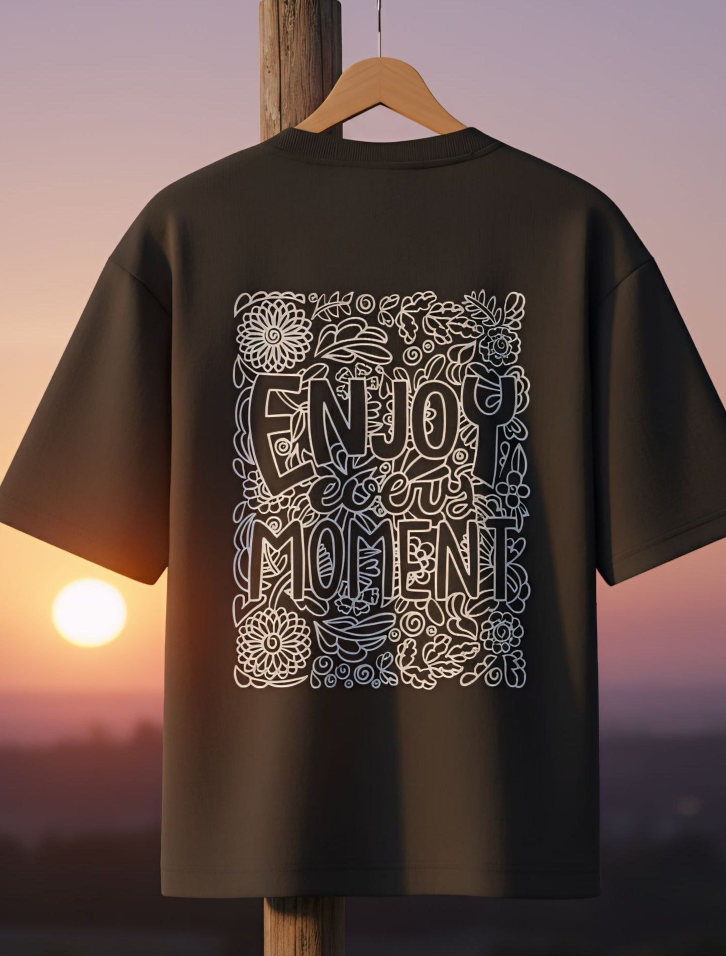 'Enjoy Every Moment' - Oversized T-shirt For Men & Women
