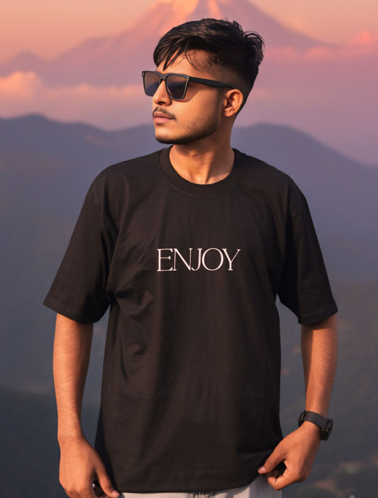 'Enjoy Every Moment' - Oversized T-shirt For Men & Women