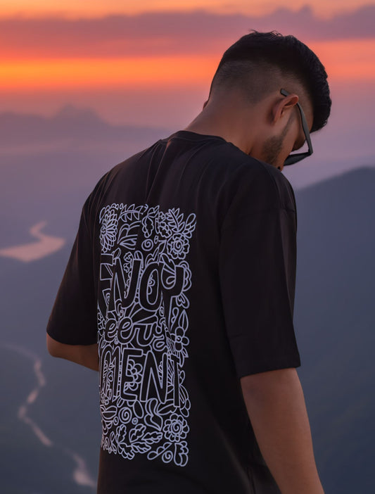 'Enjoy Every Moment' - Oversized T-shirt For Men & Women
