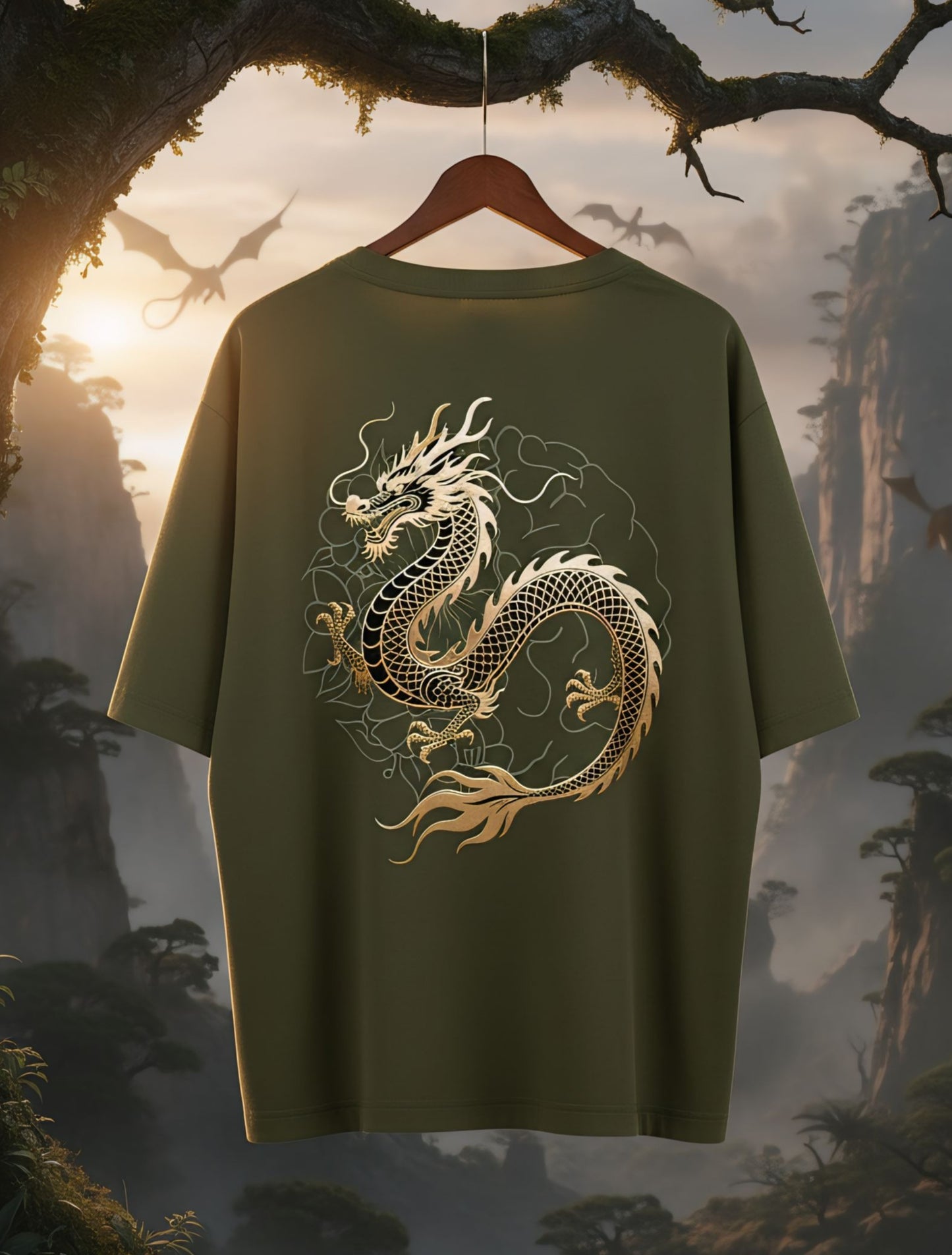 Dragon Fury Style Oversized T-shirt For Men & Women