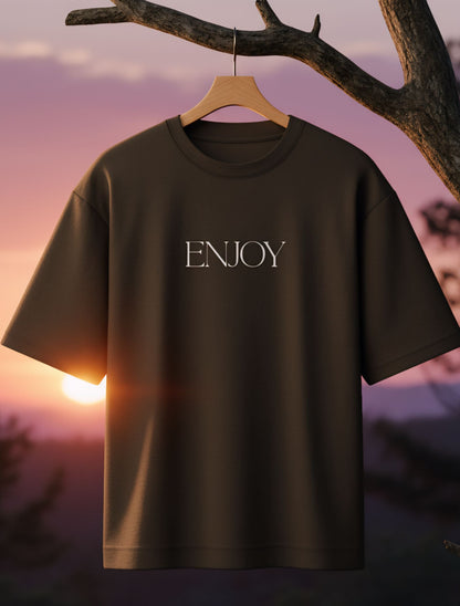 'Enjoy Every Moment' - Oversized T-shirt For Men & Women