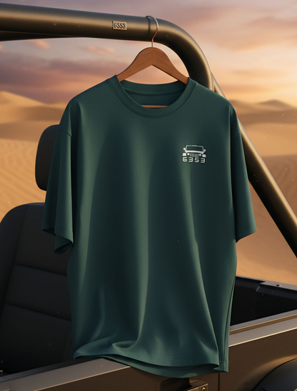 6353 Geometric Lepord Style Oversized Tee For Men & Women