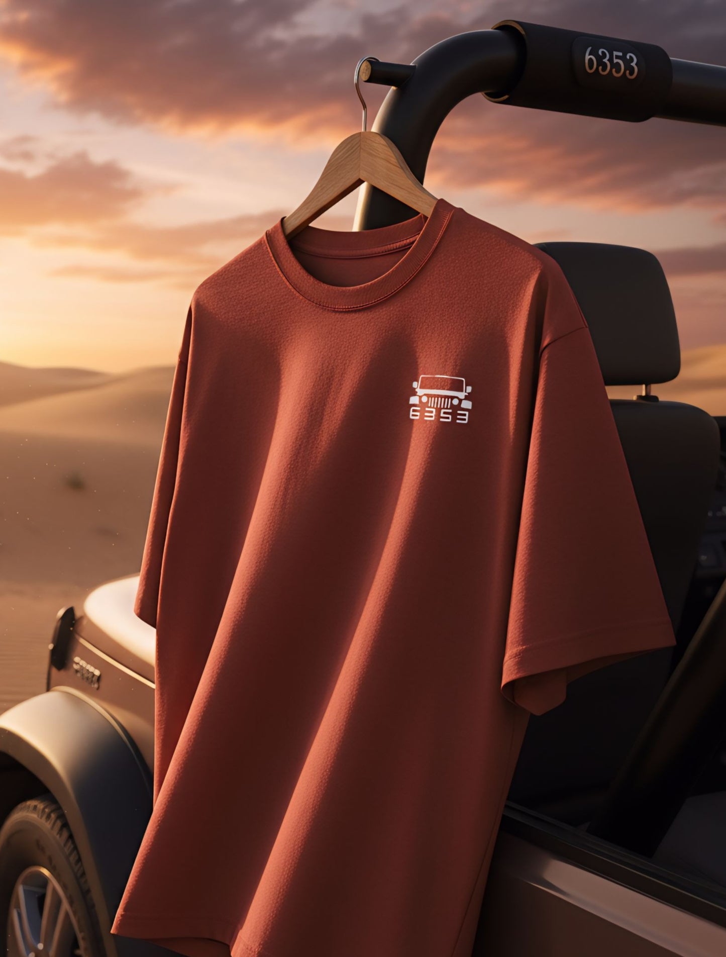 6353 Geometric Lepord Style Oversized Tee For Men & Women