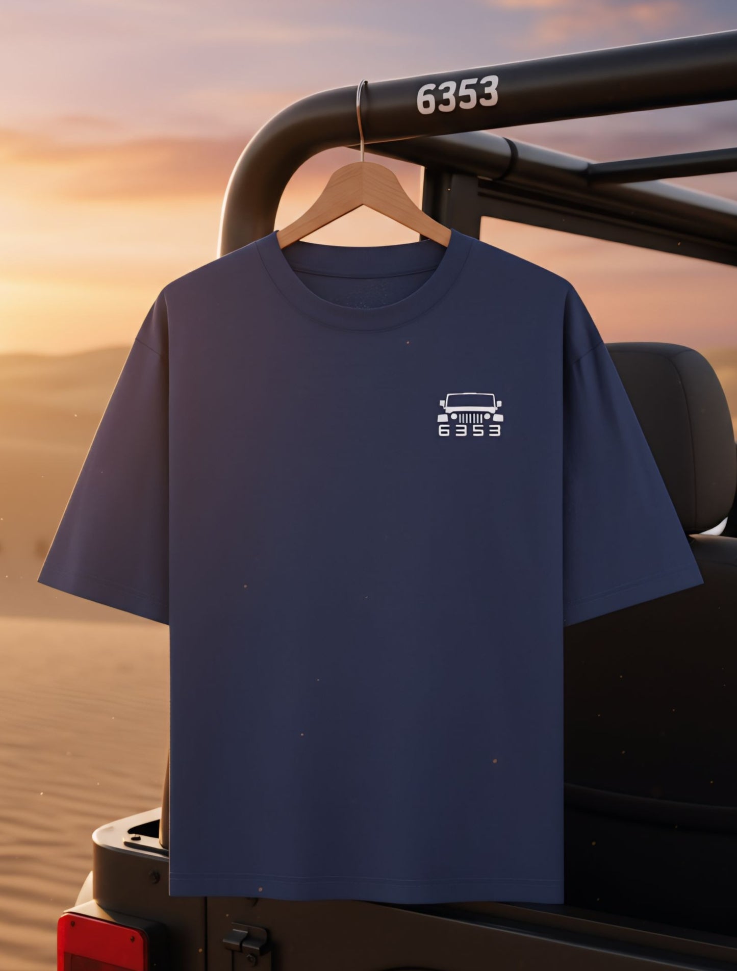 6353 Geometric Lepord Style Oversized Tee For Men & Women