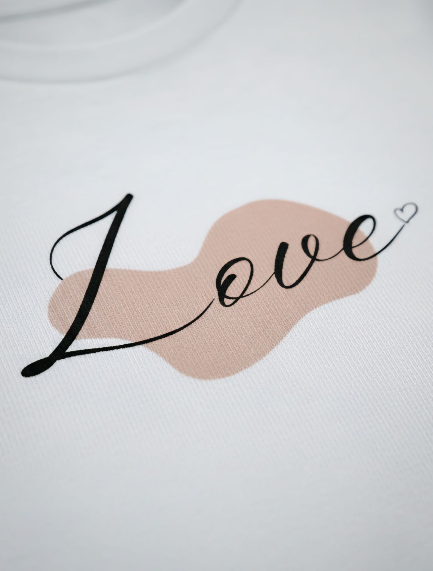 'Love' Graphic White Oversized T-shirt For Men & Women